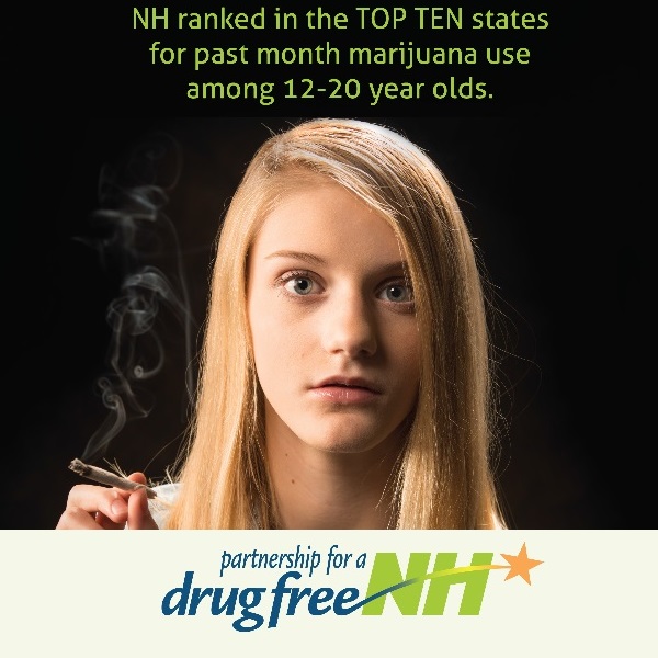 New Hampshire marijuana youth statistic